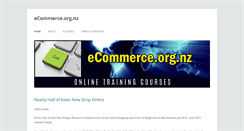 Desktop Screenshot of ecommerce.org.nz